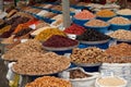 Spice fruits dried nuts almonds figs market market