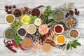 Spice and Herb Seasoning Royalty Free Stock Photo
