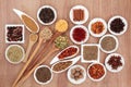 Spice and Herb Selection Royalty Free Stock Photo