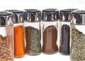 Spice jars Royalty Free Stock Photo