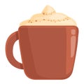 Spice latte icon cartoon vector. Fall pumpkin