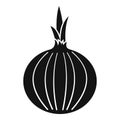 Spice onion icon, simple style