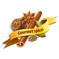 Spice ribbon badge