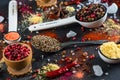 Spice selection from all around the world