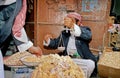 Spice seller in sanaa Yemen Royalty Free Stock Photo