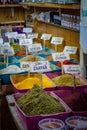 The spice shop, market in Old City of Jerusalem Royalty Free Stock Photo