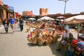 Tourists in the market in Spice Square Royalty Free Stock Photo