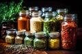 Spice Up Your Cooking: A Tempting Macro Shot of Fresh Herbs Royalty Free Stock Photo