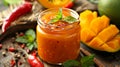 Spice up your meal with our mango and habanero hot sauce a flavorful addition to any dish