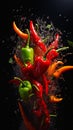 Spice Up Your Screens: A Digital Delight of Sublime Pepper Wallp Royalty Free Stock Photo