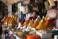 Spice vendor in Essaouira, Morocco Royalty Free Stock Photo