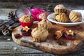 Spiced Carrot muffins and burning candles