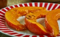 Spiced fried pumpkin wedges