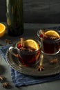 Spiced Homemade Mulled Wine Royalty Free Stock Photo