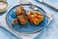 Spiced lamb cutlets with Bombay aloo