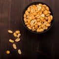 Spiced peanuts Royalty Free Stock Photo