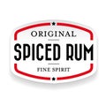Spiced Rum vintage stamp