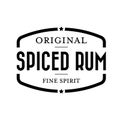 Spiced Rum vintage stamp