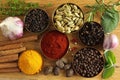 Spices ang herbs Royalty Free Stock Photo