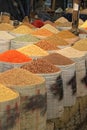 Spices and beans market Royalty Free Stock Photo