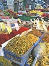 Spices in Carmel market, Tel Aviv Royalty Free Stock Photo