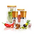 Spices 3D Composition Royalty Free Stock Photo