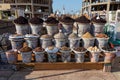 Spices and herbs on the Egyptian old market stall in Sharm el-Sheikh, Egypt Royalty Free Stock Photo