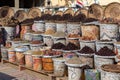 Spices and herbs on the Egyptian old market stall in Sharm el-Sheikh, Egypt Royalty Free Stock Photo