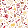 Spices & Herbs, Pattern.