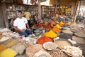 Spices and herbs vendor Royalty Free Stock Photo