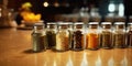 Spices at Hotel Breakfast Buffet, Salt and Pepper