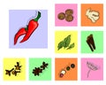 Spices icons