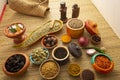 spices ingredients creative concept Royalty Free Stock Photo