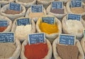 Spices on a market Royalty Free Stock Photo