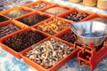 Spices at market Royalty Free Stock Photo