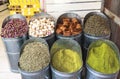 Spices market of Marrakech, Morocco Royalty Free Stock Photo