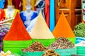 Spices on market in Marrakech - Morocco Royalty Free Stock Photo