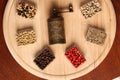 Spices and Mill Royalty Free Stock Photo