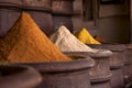 Spices pile (Curry Powder) in the Marrakesh