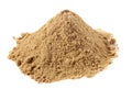 Spices - pile of Ginger powder over white