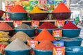 Spices for sale at the Mehrgon Market in Dushanbe