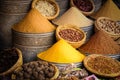 Spices for sale at Souk. Marrakesh. Morocco Royalty Free Stock Photo
