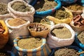 Spices for sale at Souk. Ouarzazate. Morocco