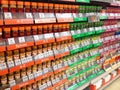 Spices for sale in a superstore.