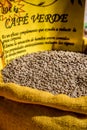 Spices, seeds and tea sold in a traditional market in Granada, S Royalty Free Stock Photo