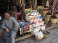 Spices seller at the Souk. Egypt Royalty Free Stock Photo