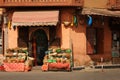 Spices seller at the Souk. Marrakesh. Morocco Royalty Free Stock Photo