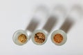 Spices in the shotglasses Royalty Free Stock Photo
