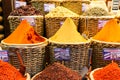 Spices on show at the Grand Bazaar in Istanbul, Turkey.