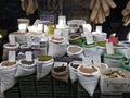 Spices on street market in Akko or Acre